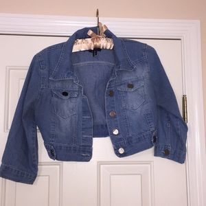 Cropped jean jacket
